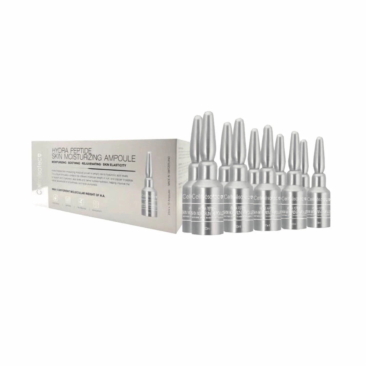 Cellmesotec Cellmesotec - Hydra Peptide Skin Moisturizing Ampoule (Moisturising, Firming, Lifting) (e3ml*Ampoule/10Ampoules Per Box) CM009 1 Cellmesotec Cellmesotec - Hydra Peptide Skin Moisturizing Ampoule (Moisturising, Firming, Lifting) (e3ml*Ampoule/10Ampoules Per Box) CM009
