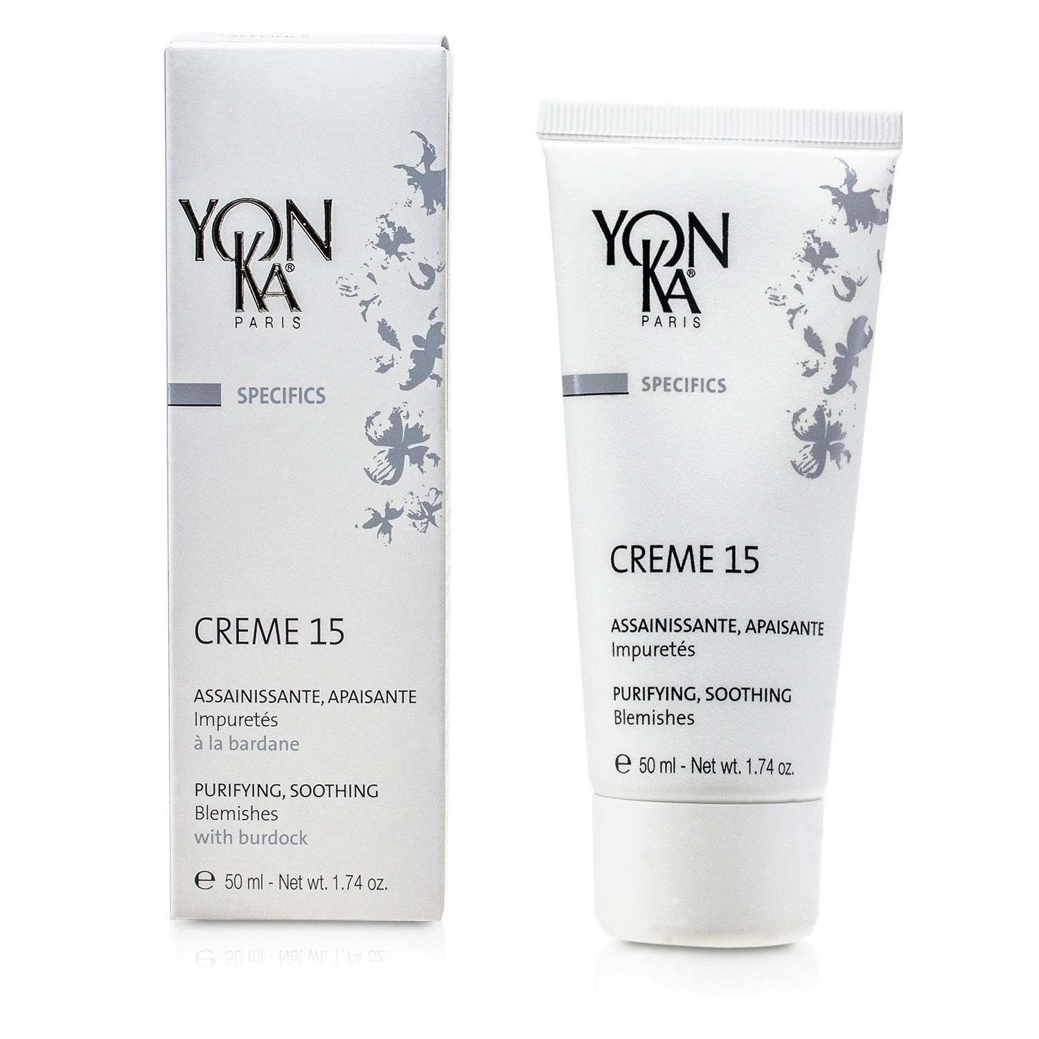 Yonka Specifics Creme 15 With Burdock - Purifying, Soothing (For Blemishes) 50ml/1.74oz 1 Yonka Specifics Creme 15 With Burdock - Purifying, Soothing (For Blemishes) 50ml/1.74oz