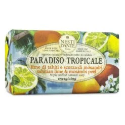 Nesti Dante Paradiso Tropicale Triple Milled Natural Soap - Tahitian Lime & Mosambi Peel 250g/8.8oz