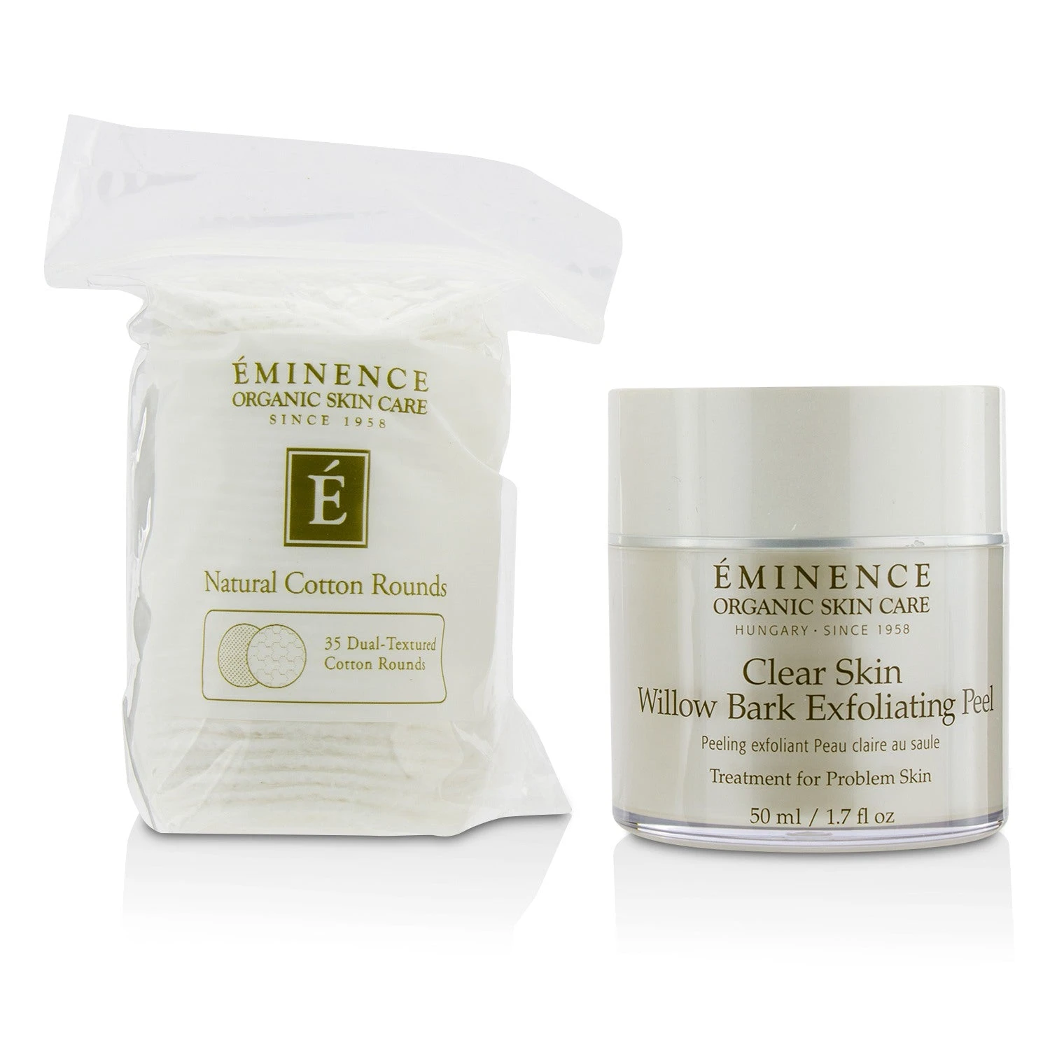 Eminence Clear Skin Willow Bark Exfoliating Peel (with 35 Dual-Textured Cotton Rounds) 50ml/1.7oz 2 Eminence Clear Skin Willow Bark Exfoliating Peel (with 35 Dual-Textured Cotton Rounds) 50ml/1.7oz - Image 2