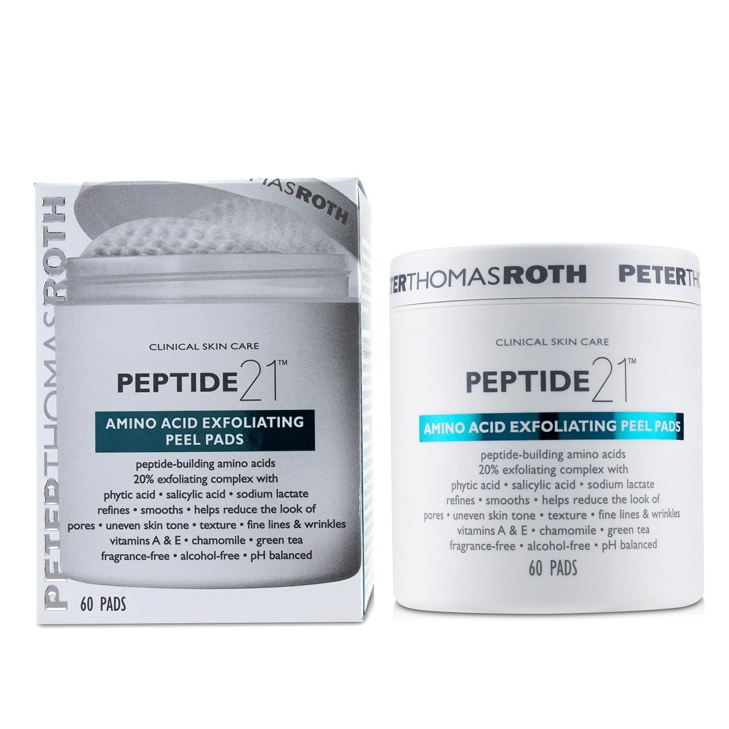 Peter Thomas Roth Peptide 21 Amino Acid Exfoliating Peel Pads 60pads 2 Peter Thomas Roth Peptide 21 Amino Acid Exfoliating Peel Pads 60pads - Image 2