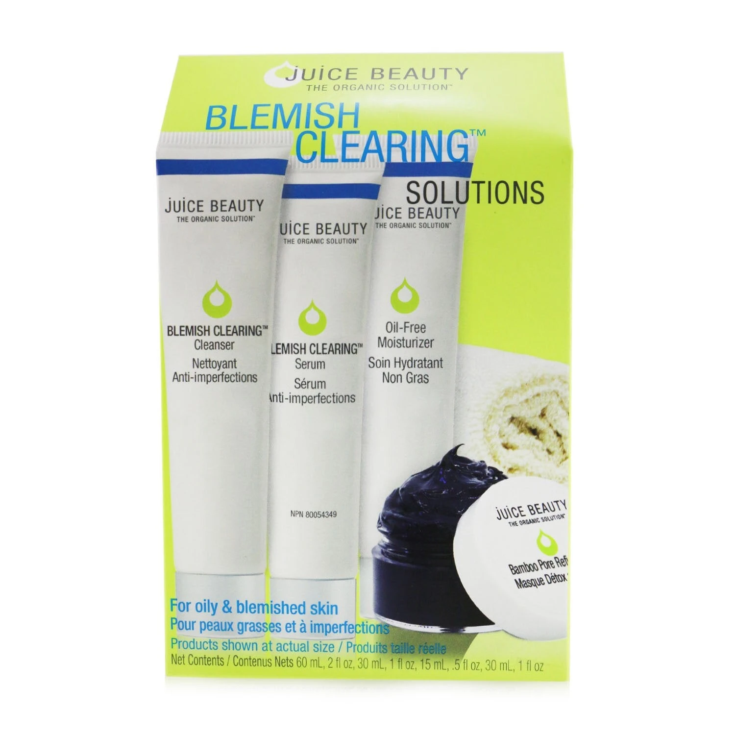 Juice Beauty Blemish Clearing Solutions Kit 4pcs+1washcloth 2 Juice Beauty Blemish Clearing Solutions Kit 4pcs+1washcloth - Image 2