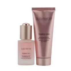 Laura Mercier Rose Ritual Purifying & Nourishing Glow Set: 1x Flawles Skin Infusion De Rose Purifying Clay Mask - 75g/2.5oz + 1x Flawless Skin Infusion De Rose Nourishing Oil - 30ml/1oz 2pcs