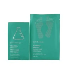 Patchology PoshPeel Pedi Cure - Gently Exfoliates & Resurfaces Feet (1 Treatment) (Box Slightly Damaged) 2x20ml/0.68oz