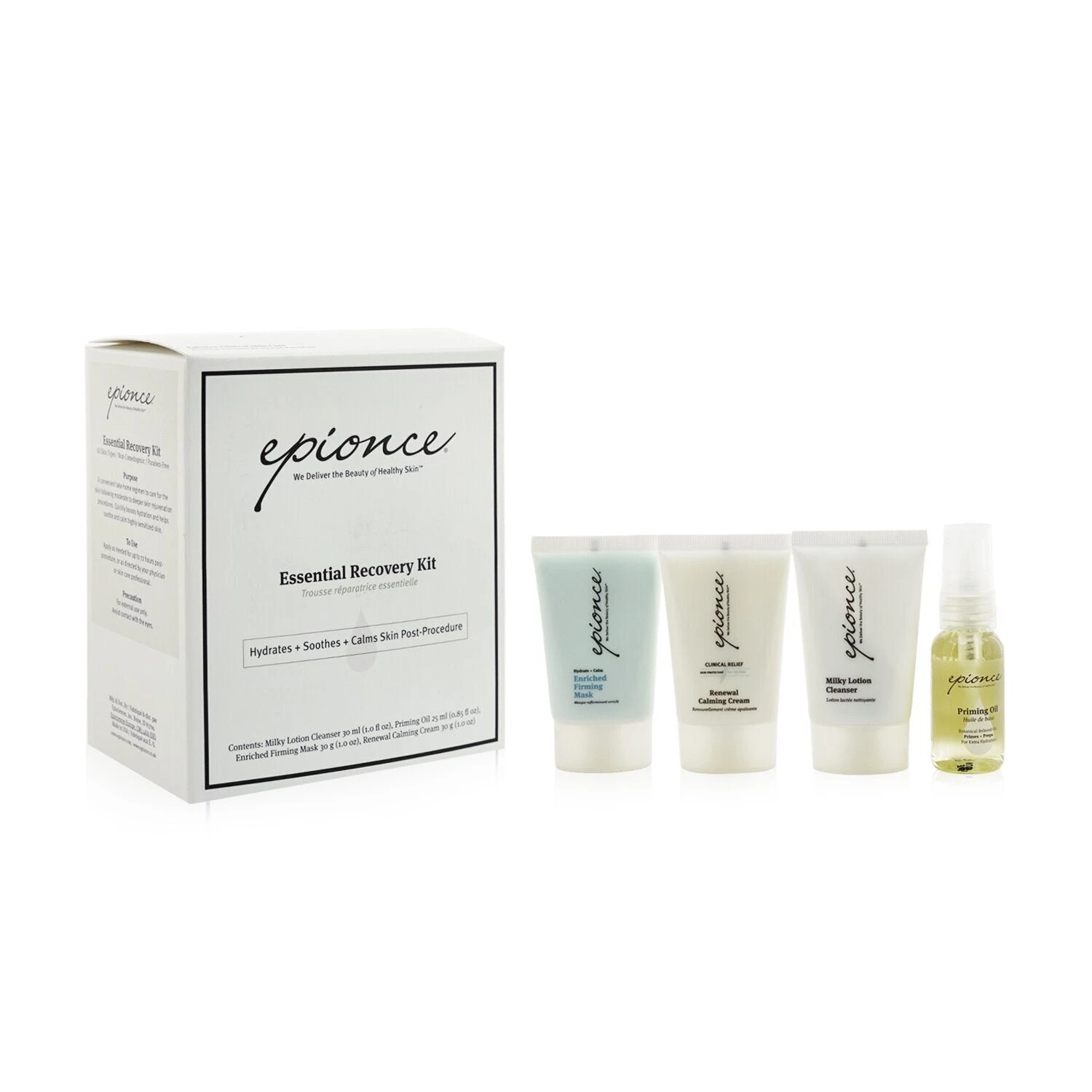 Epionce Essential Recovery Kit: Milky Lotion Cleanser+ Priming Oil+ Enriched Firming Mask+ Renewal Calming Cream (Exp. Date: 03/2022) 4pcs 2 Epionce Essential Recovery Kit: Milky Lotion Cleanser+ Priming Oil+ Enriched Firming Mask+ Renewal Calming Cream (Exp. Date: 03/2022) 4pcs - Image 2