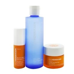Ole Henriksen 3 Mega Wonders Set: Banana Bright Vitamin C Serum 15ml + Glow2OH Dark Spot Toner 190ml + C-Rush Brightening Gel Cr?me 35ml 3pcs