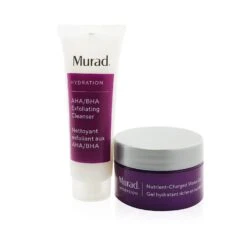 Murad You Dew You Set: Nutrient-Charged Water Gel 15ml + AHA/BHA Exfoliating Cleanser 30ml 2pcs