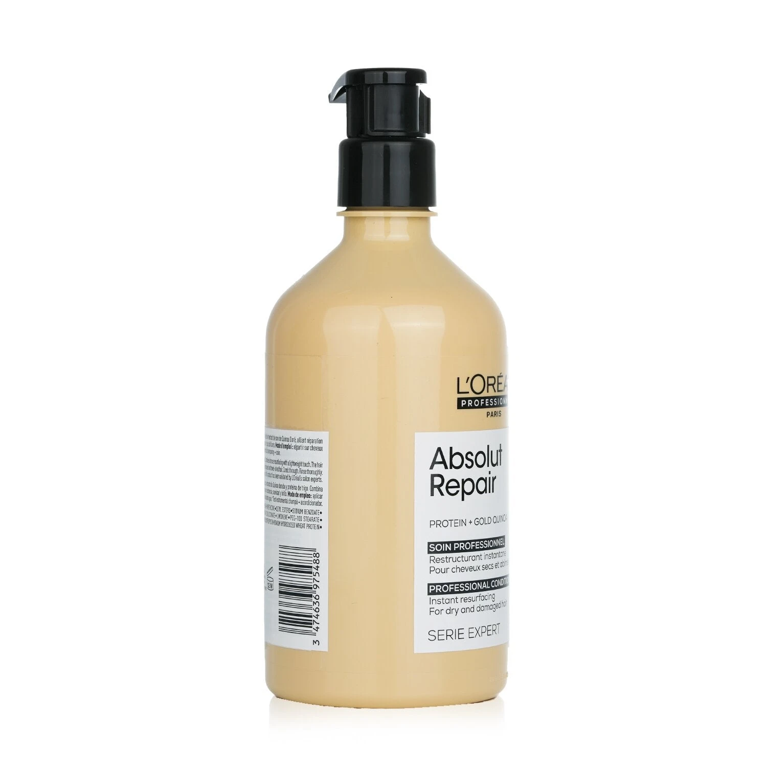 L'Oreal Professionnel Serie Expert - Absolut Repair Protein + Gold Quinoa Instant Resurfacing Conditioner (For Dry & Damaged Hair) 500ml/16.9oz 2 L'Oreal Professionnel Serie Expert - Absolut Repair Protein + Gold Quinoa Instant Resurfacing Conditioner (For Dry & Damaged Hair) 500ml/16.9oz - Image 2