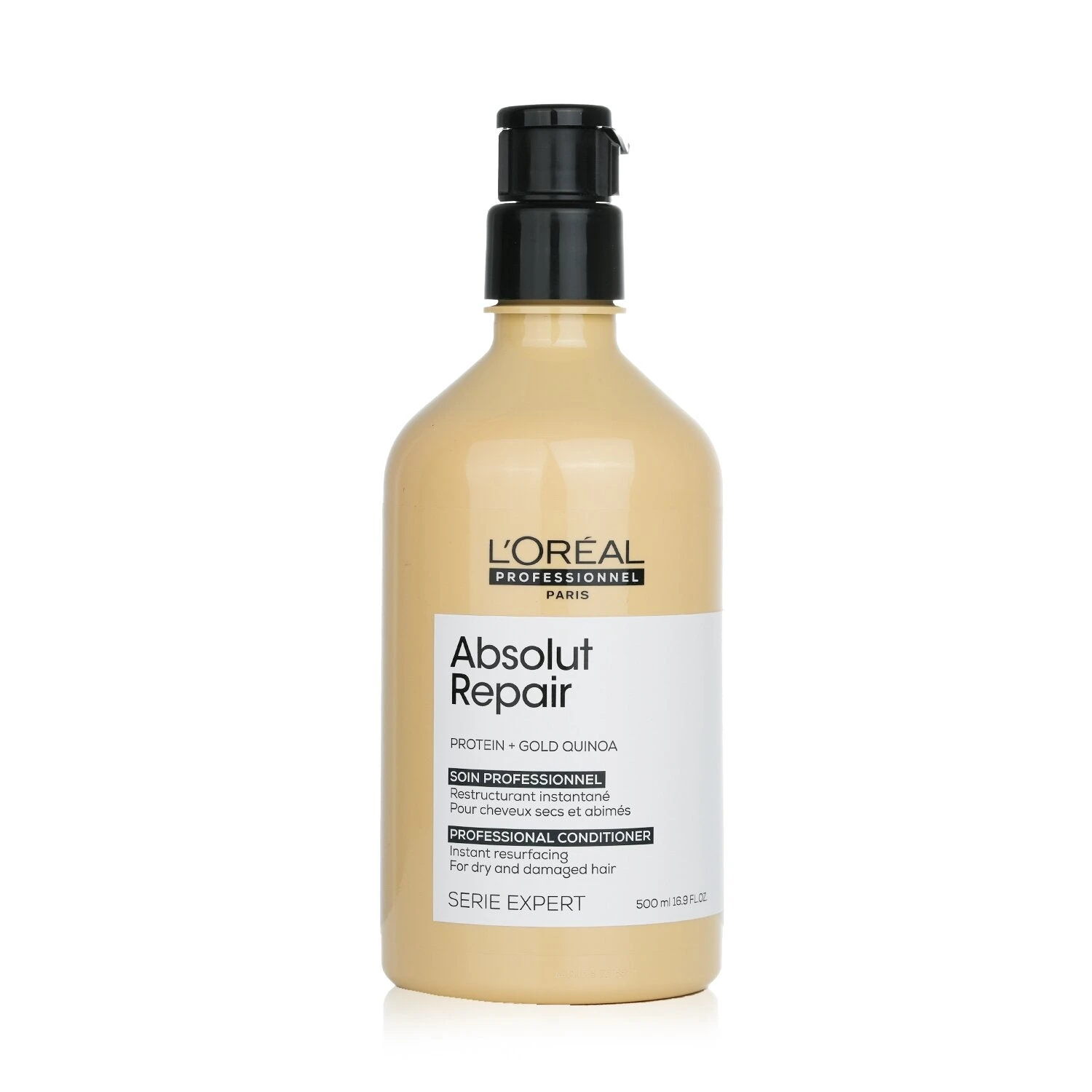 L'Oreal Professionnel Serie Expert - Absolut Repair Protein + Gold Quinoa Instant Resurfacing Conditioner (For Dry & Damaged Hair) 500ml/16.9oz 1 L'Oreal Professionnel Serie Expert - Absolut Repair Protein + Gold Quinoa Instant Resurfacing Conditioner (For Dry & Damaged Hair) 500ml/16.9oz