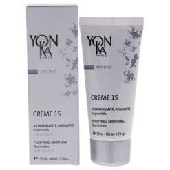 Yonka Creme 15 Purifying And Soothing Blemishes By Yonka For Unisex - 1.74 Oz Treatment