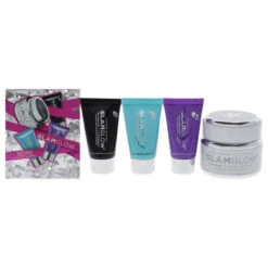 Glamglow Let It Glow Supermud Set By Glamglow For Unisex - 4 Pc 1.7oz Supermud Clearing Treatment, 0.5oz Youthmud Tinglexfoliate Treatment, 0.5oz Gravitymud Firming Treatment, 0.5oz Thirstymud Hydrating Treatment