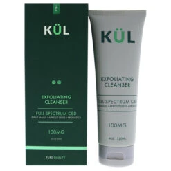 Kul CBD Exfoliating Cleanser Full Spectrum 100mg CBD By Kul CBD For Unisex - 4 Oz Cleanser