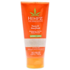 Hempz Yuzu And Starfruit Exfoliating Herbal Body Primer By Hempz For Unisex - 6.76 Oz Exfoliator