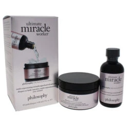 Philosophy Ultimate Miracle Worker By Philosophy For Unisex - 2 Pc Set 2oz Multi-Rejuvenating Retinol & Superfood Oil & Pads, 60 Pads